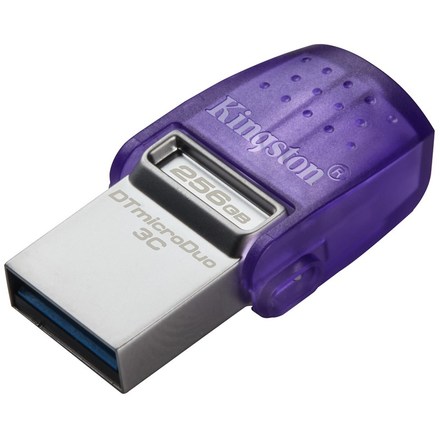 USB Flash disk Kingston DataTraveler microDuo 3C 256GB - fialový