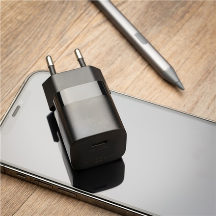 Nabíječka do sítě Fixed Mini USB-C PD, 30W - černá (4)