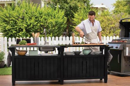 Grilovací stolek Keter UNITY Chef 415 L grafitový (1)