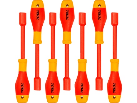 Elektrikářské šroubováky Total THKISD0701 Elektrikářské šroubováky maticové, sada 7ks, industrial, 50BV30