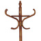 Věšák Autronic Věšák dřevěný stojanový, masiv topol a bříza, tmavý dub, výška 185 cm (F-2059 OAK) (1)