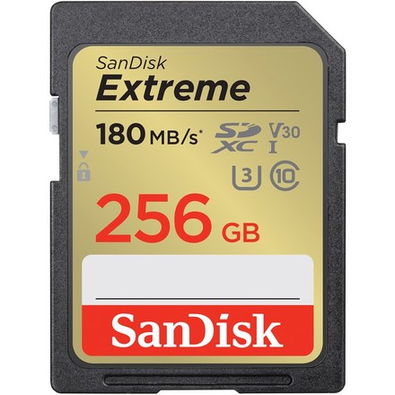 Paměťová karta SanDisk SDXC Extreme 256GB UHS-I U3 (180R/ 130W)