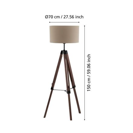 Stojací lampa Eglo (94326) Stojací lampa LANTADA 1xE27/60W/230V (4)