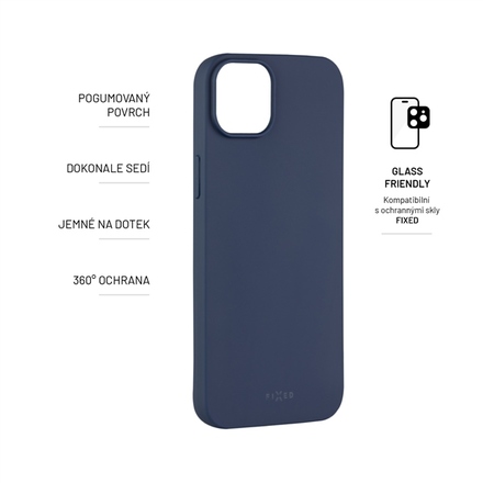 Kryt na mobil Fixed Story na Apple iPhone 14 Max - modrý (2)