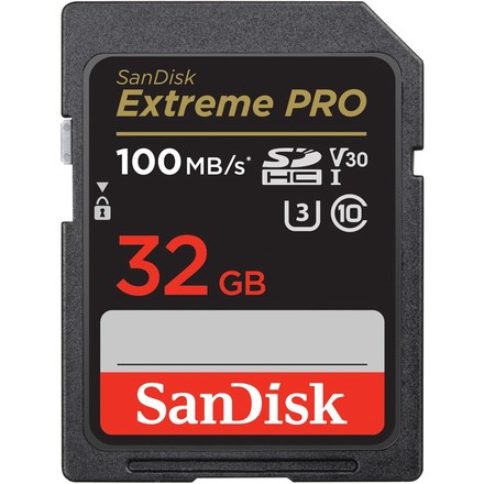 Paměťová karta SanDisk SDHC Extreme Pro 32GB UHS-I U3 (100R/ 90W)