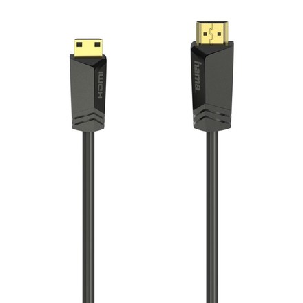 HDMI kabel Hama HDMI / HDMI mini, High Speed 4K, 1, 5 m - černý