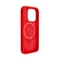 Kryt na mobil Fixed MagFlow s podporou MagSafe na Apple iPhone 14 Pro - červený (2)