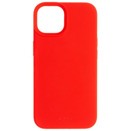 Kryt na mobil Fixed MagFlow s podporou MagSafe na Apple iPhone 14 - červený