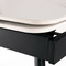 Moderní jídelní stůl Autronic Jídelní stůl 120+30+30x80 cm, keramická deska bílý mramor, kov, černý matný lak (HT-405M WT) (7)