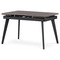 Moderní jídelní stůl Autronic Jídelní stůl 120+30+30x80 cm, keramická deska šedý mramor, kov, černý matný lak (HT-405M GREY) (1)
