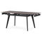Moderní jídelní stůl Autronic Jídelní stůl 120+30+30x80 cm, keramická deska šedý mramor, kov, černý matný lak (HT-405M GREY) (3)