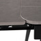 Moderní jídelní stůl Autronic Jídelní stůl 120+30+30x80 cm, keramická deska šedý mramor, kov, černý matný lak (HT-405M GREY) (5)
