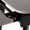 Moderní jídelní stůl Autronic Jídelní stůl 120+30+30x80 cm, keramická deska šedý mramor, kov, černý matný lak (HT-405M GREY) (6)