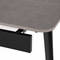 Moderní jídelní stůl Autronic Jídelní stůl 120+30+30x80 cm, keramická deska šedý mramor, kov, černý matný lak (HT-405M GREY) (8)