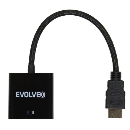 AV kabel Evolveo HDMI/ VGA - černá