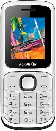 Mobilní telefon Aligator D210 Dual SIM - černá/bílá