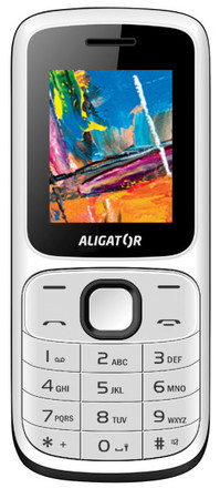 Mobilní telefon Aligator D210 Dual SIM - černá/bílá