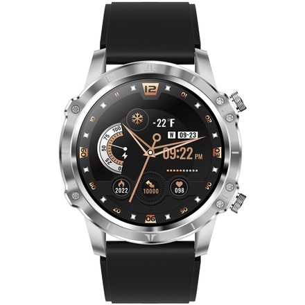 Chytré hodinky Carneo Adventure HR+ - stříbrné