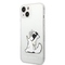 Kryt na mobil Karl Lagerfeld Choupette Eat na Apple iPhone 14 Plus - průhledný (1)