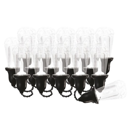 Vánoční řetěz Emos DCPW04 LED světelný řetěz – 16x párty žárovky čiré, 3,6 m, venkovní i vnitřní, studená bílá