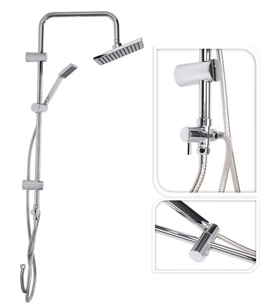 Sprchový set Excellent KO-CF6000010 Sprchový set bez baterie na stěnu DÉŠŤ chrom