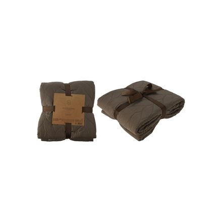 Deka Homestyling KO-HZ1011970 prošívaná 200 x 220 cm PREMIUM hnědá