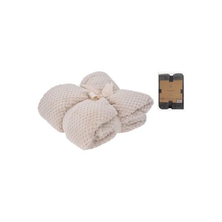 Deka Homestyling KO-HZ1011940 Deka fleece 130 x 170 cm PREMIUM krémová