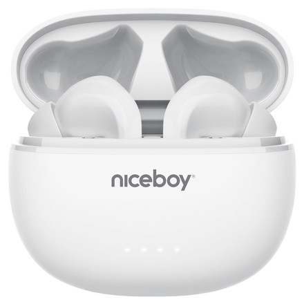 Sluchátka do uší Niceboy HIVE Pins ANC 3 - bílá