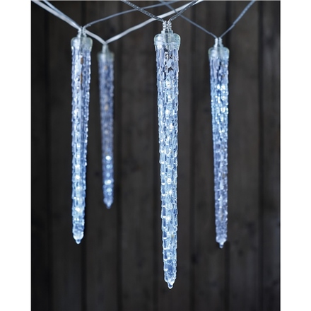 Vánoční girlanda Emos DCPC01 LED vánoční girlanda – 10x rampouch, 3,6 m, venkovní i vnitřní, studená bílá (2)