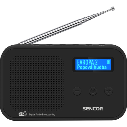 Radiopčijímač s DAB+/FM Sencor SRD 7200 B