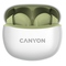 Sluchátka do uší Canyon TWS-5 BT - bílá/ zelená (3)