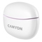 Sluchátka do uší Canyon TWS-5 BT - bílá/ fialová (2)