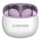 Sluchátka do uší Canyon TWS-5 BT - bílá/ fialová (3)