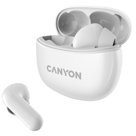 Sluchátka do uší Canyon TWS-5 BT - bílá