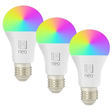 LED žárovka Immax (07733C) NEO LITE 07733C Smart LED žárovka 3xE27,11W, RGB+CCT, stmívatelná WIFI