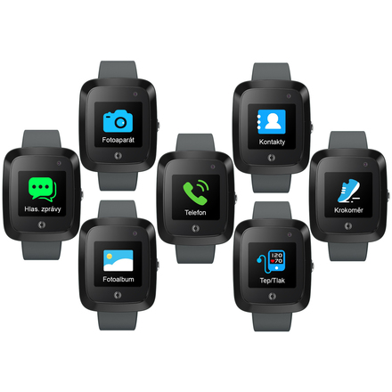 GPS hodinky Aligator Watch Care GPS (TD20), černé (5)