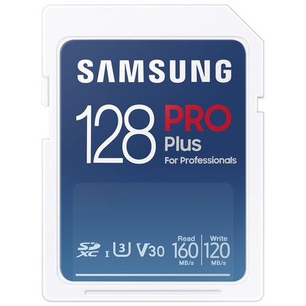 Paměťová karta Samsung PRO Plus SDXC (160R/ 120W) 128 GB + USB adaptér