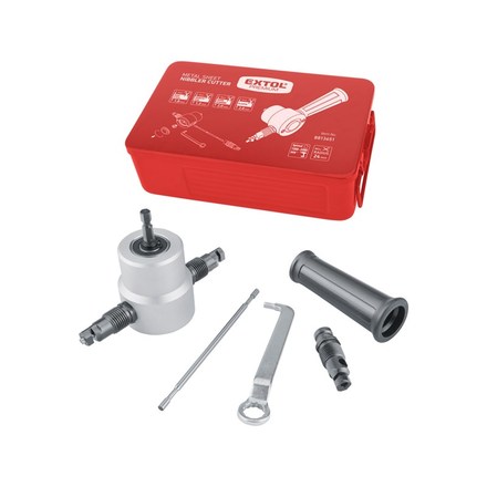 Nástavec na vrtačku Extol Premium 8813651 nástavec na vrtačku k stříhání plechu, oboustrannýt