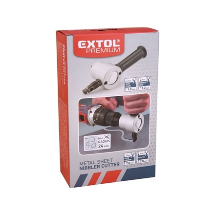 Nástavec na vrtačku Extol Premium 8813651 nástavec na vrtačku k stříhání plechu, oboustrannýt (8)