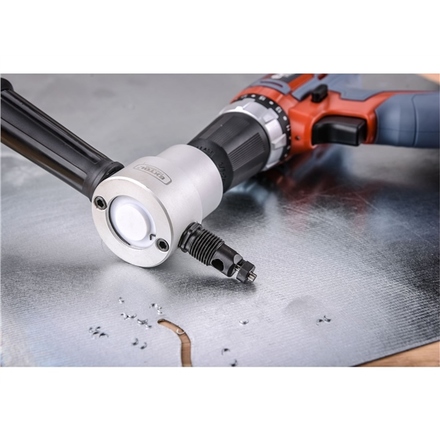 Nástavec na vrtačku Extol Premium 8813651 nástavec na vrtačku k stříhání plechu, oboustrannýt (7)