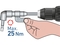Úhlový nástavec/držák hrotů do vrtačky Extol Premium 919407 úhlový nástavec/držák hrotů do vrtačky, 1/4&quot;x140mm (105°) s magnetem (1)
