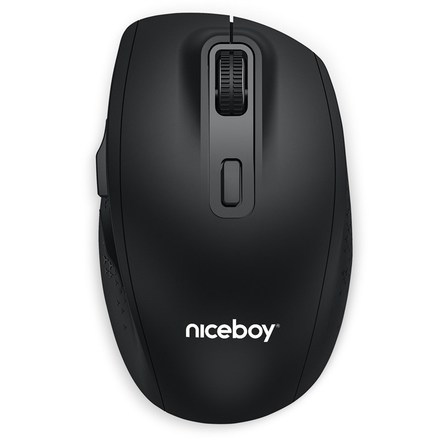 Počítačová myš Niceboy OFFICE M30 BT optická/ 6 tlačítek/ 3200DPI - černá