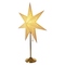 Vánoční hvězda Emos DCAZ15 Vánoční hvězda papírová se zlatým stojánkem, 45 cm, vnitřní (1)