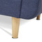 Sedačka Autronic Trojmístná sedačka s mobilním taburetem, potah modrá látka, dřevěné bukové nohy (ASB-017 BLUE) (9)