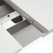 Moderní jídelní stůl Autronic Jídelní stůl 110+30x75 cm, keramická deska bílý mramor, masiv, šedý vysoký lesk (HT-401M WT) (8)