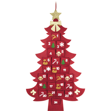 Vánoční dekorace Retlux RXL 452 Kalendář adv.filc stromek