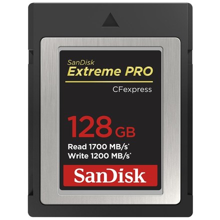 Paměťová karta SanDisk Extreme Pro CFexpress 128GB, (1700R/ 1200W), Type B