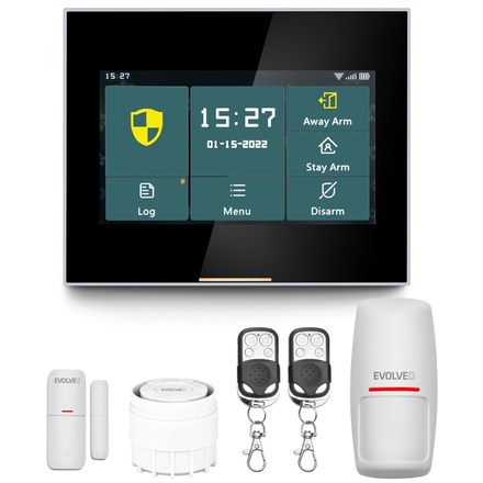 Kompletní sada Evolveo Alarmex Pro, chytrý bezdrátový Wi-Fi/ GSM alarm