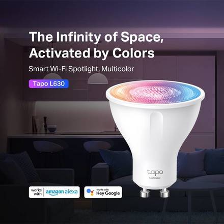 Chytrá žárovka TP-Link Tapo L630, Smart Wi-Fi, GU10, 3, 7W, RGB (1)