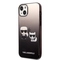Kryt na mobil Karl Lagerfeld Gradient Karl and Choupette na Apple iPhone 14 Plus - černý (1)